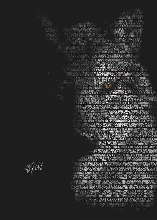 Wandbild Wolf