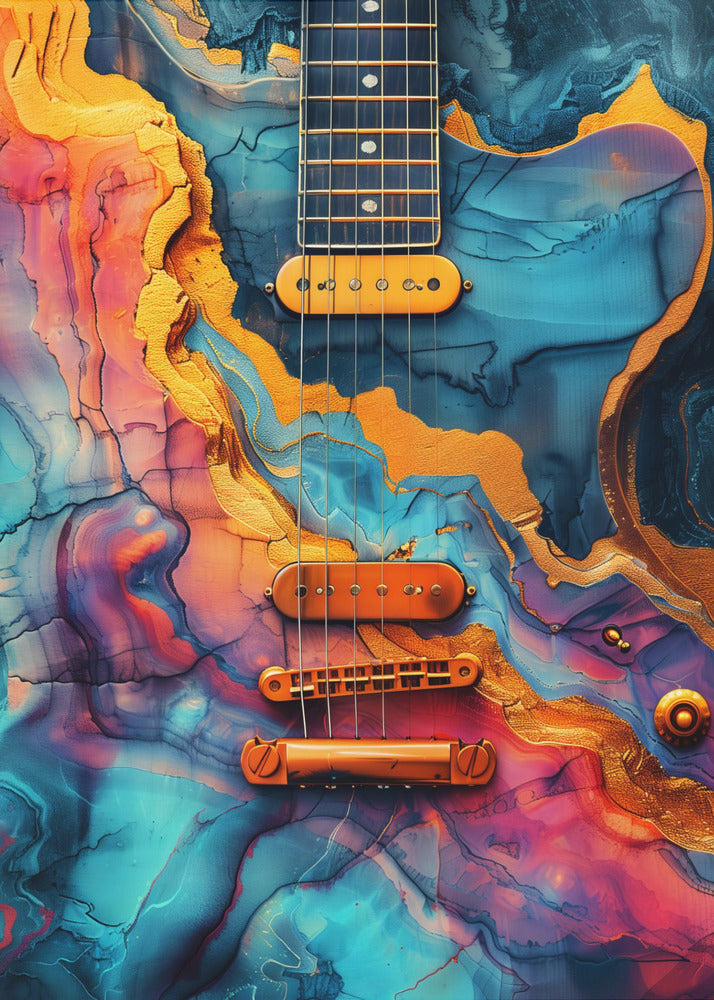 Music Guitar 3 Canvas Print