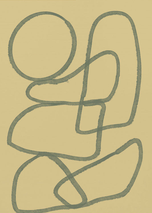 Wall art Line drawing ABSTRACT