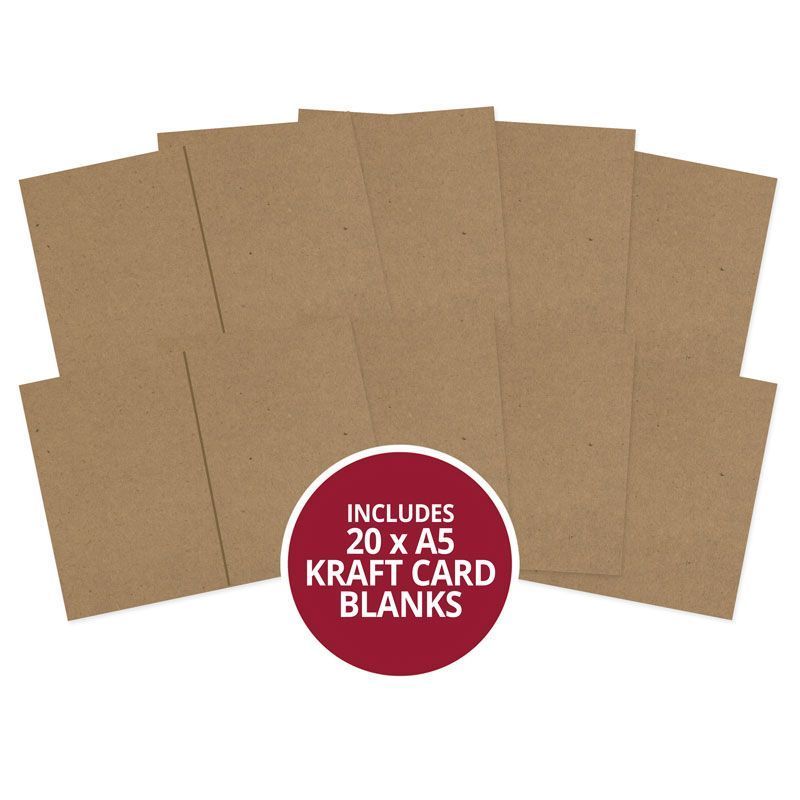 Kraft Pre-Scored Card Blanks - A5