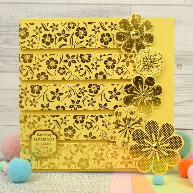 Rainbow Brights Pre-Scored Card Blanks - 6" x 6"