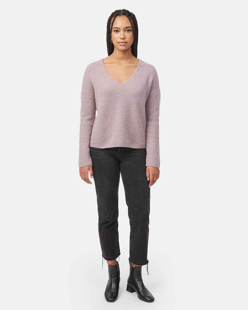 Highline Fuzzy V-Neck Sweater