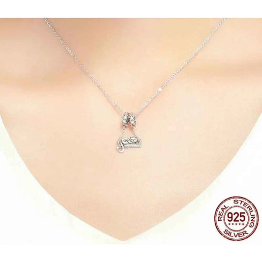 Purrfectly Celestial: Adorable Cat Star Charm (925 Silver)
