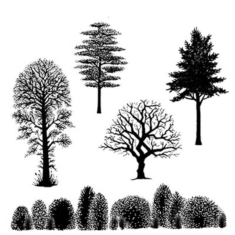 Lavinia Stamp - Tree Scene