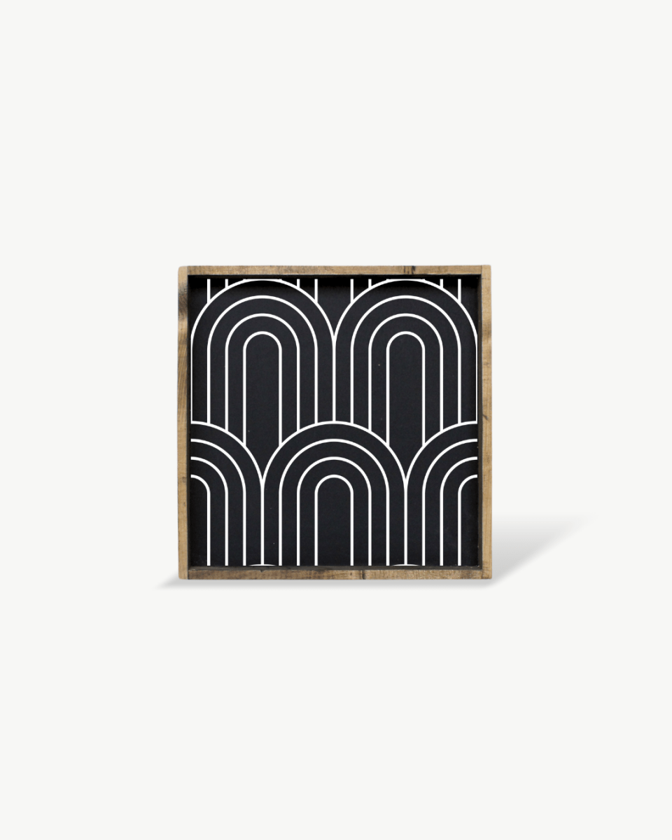 Rainbow Pattern Wood Sign