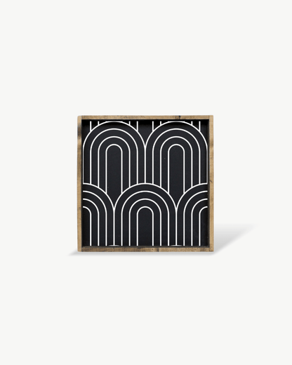 Rainbow Pattern Wood Sign