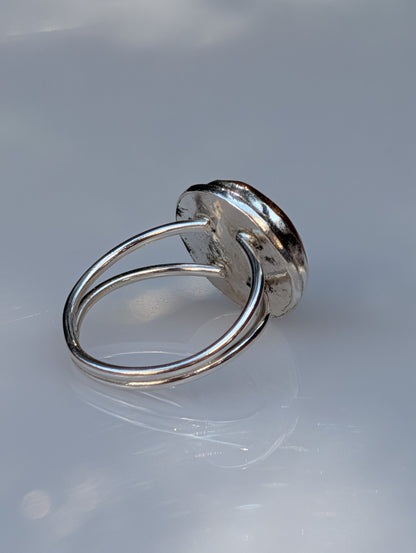 Forge — Yellow Healer Amethyst Ring in Sterling Silver, Size 8