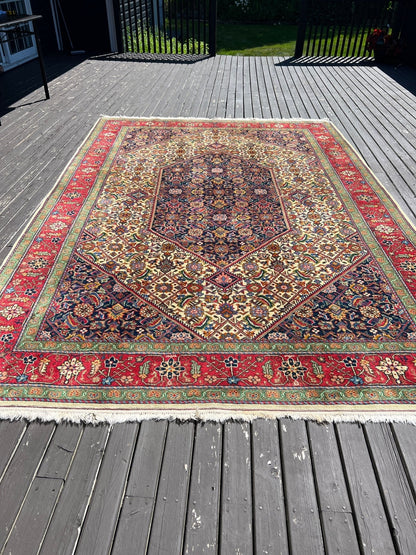 Romanian Tabriz Rug | 7' 4" x 10' 10"