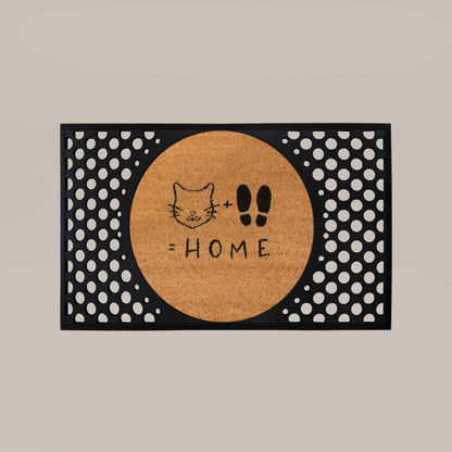 cat+feet=home round doormat set