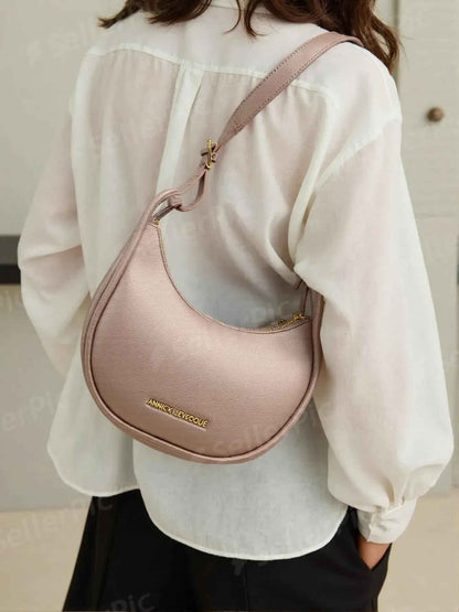 Sac à bandoulière rose platine - Sabrina