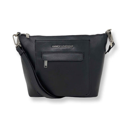 Sac à main en cuir noir | Lina