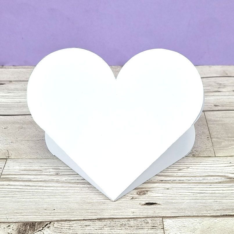 Luxury Shaped Card Blanks & Envelopes - Heart Fold Card