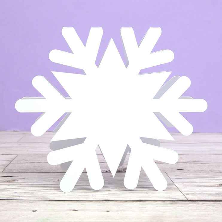 Luxury Shaped Card Blanks & Envelopes - Snowflake