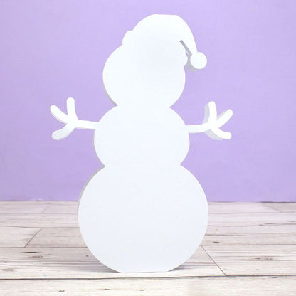 Luxury Shaped Card Blanks & Envelopes - Snowman