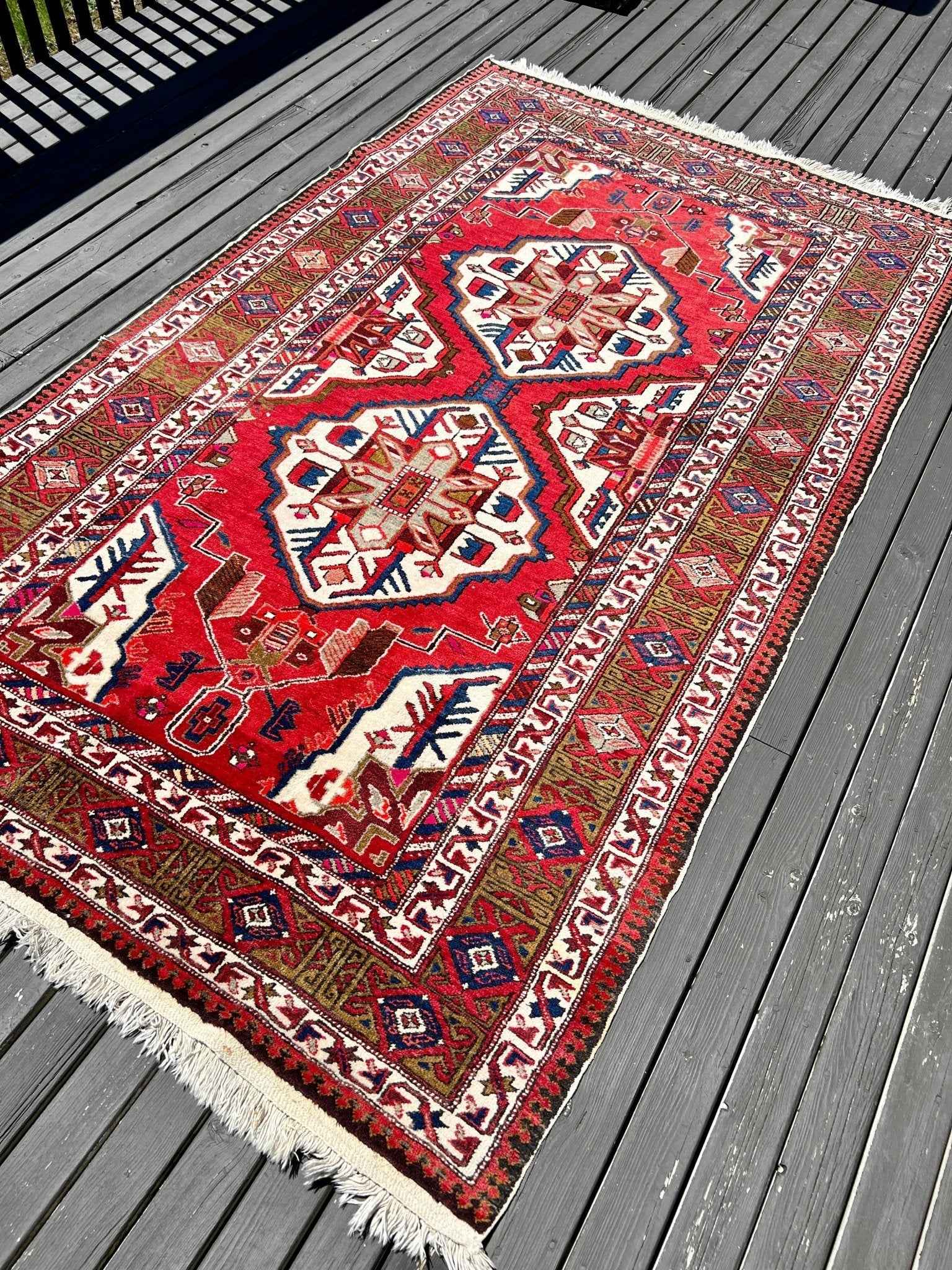 Shirin | 5' 3" x 8' 6" | Vintage Persian Meshkin Rug