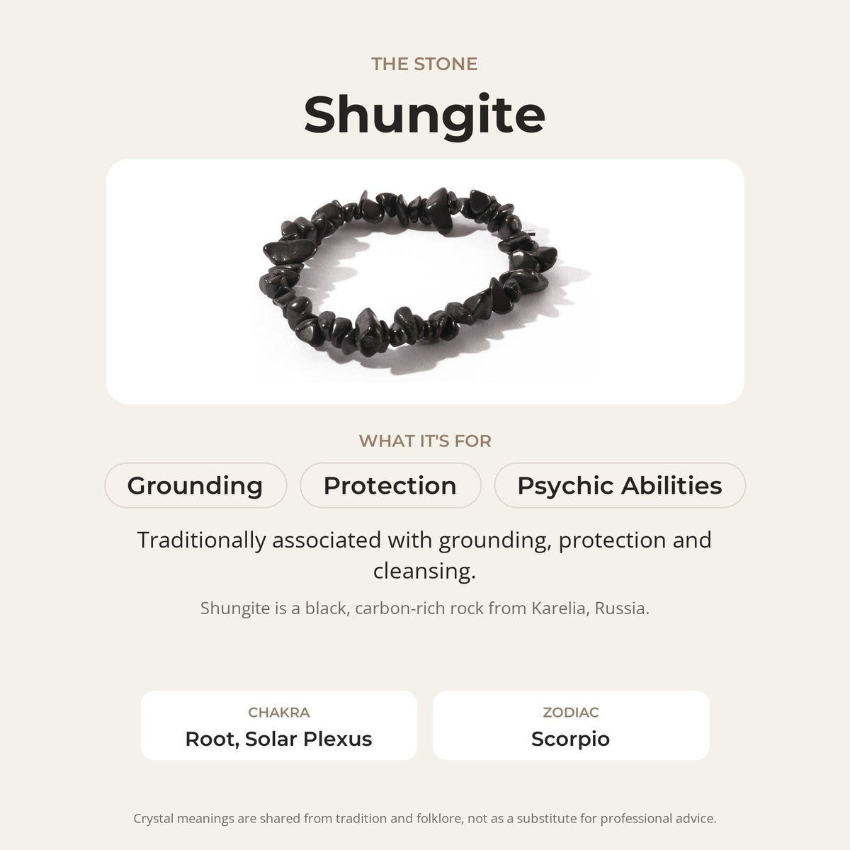 Shungite Chip Bracelet