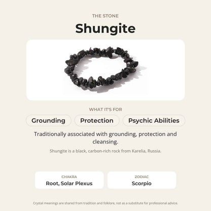 Shungite Chip Bracelet