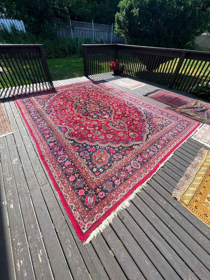 Signed Persian Mashad Rug | 8' 3" x 11' 7"