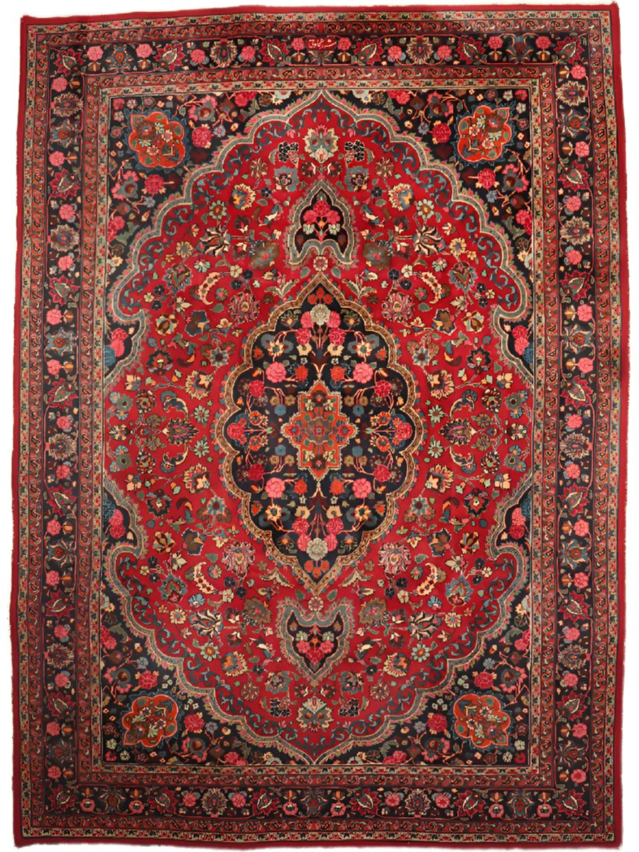Signed Persian Mashad Rug | 8' 3" x 11' 7"