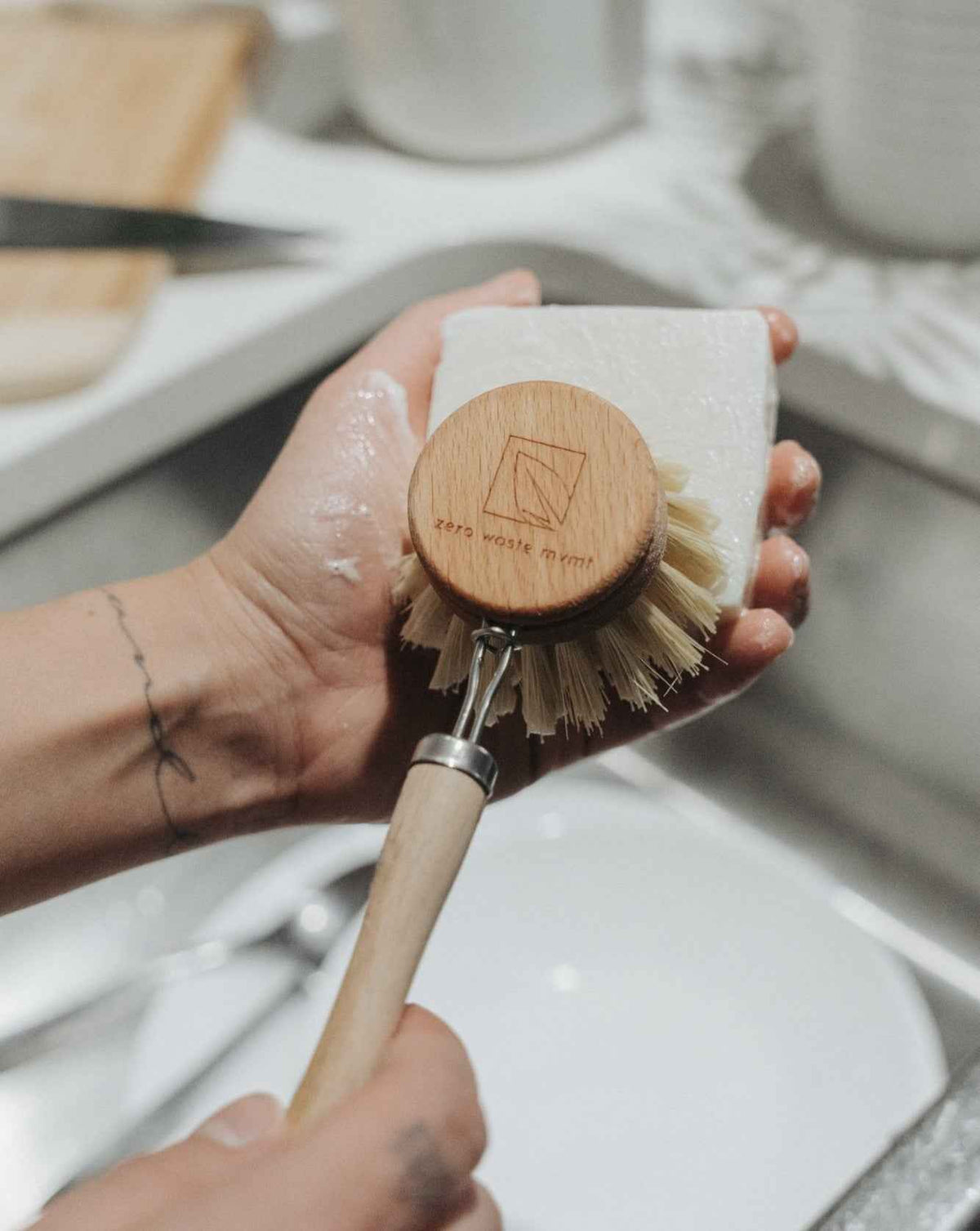 Solid Dish Soap Bar | Bergamot + Lime