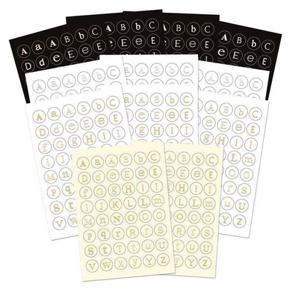 Stickables Self-Adhesive Letter Coins - Essential Colours