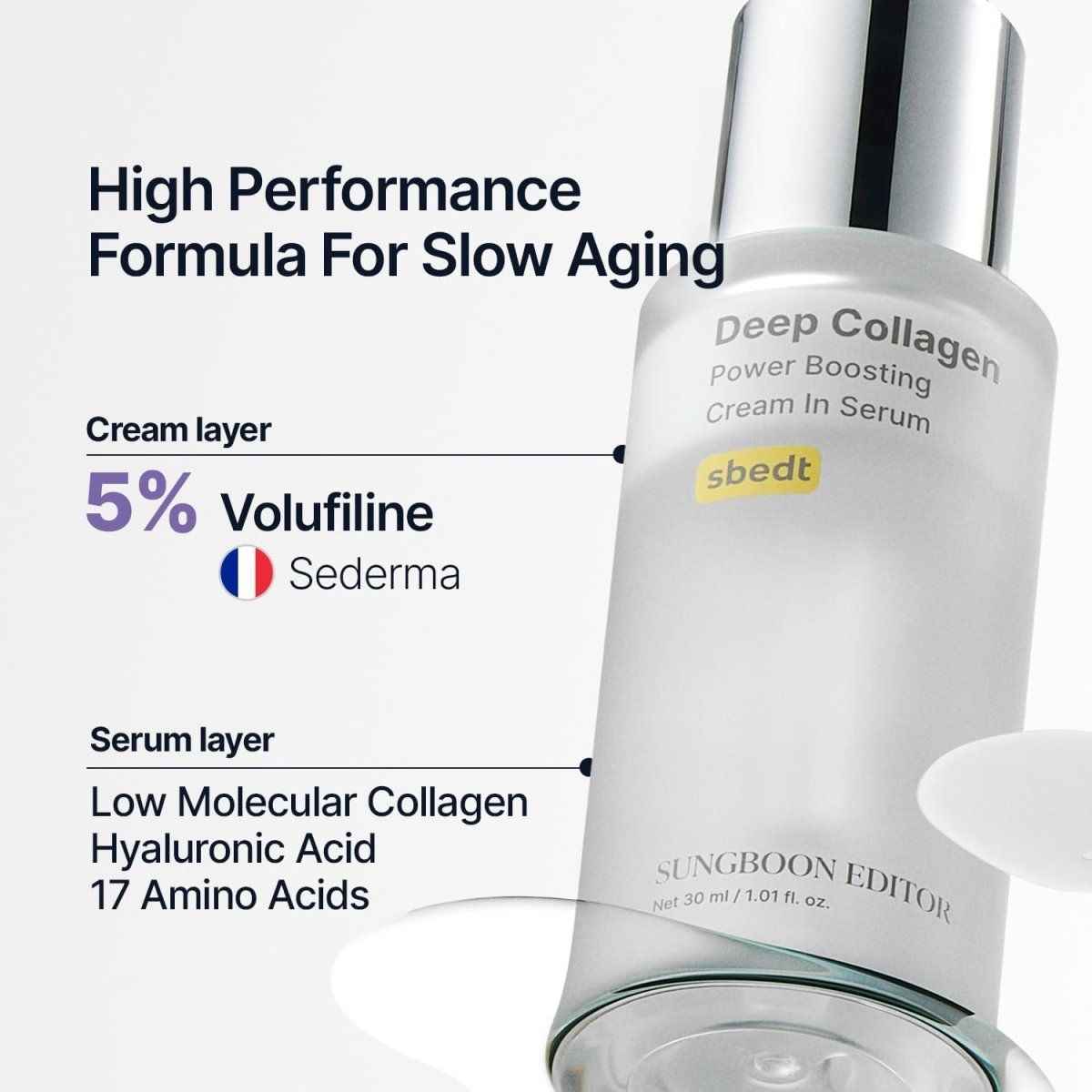Sungboon Editor Deep Collagen Power Boosting Cream in Serum 30ml