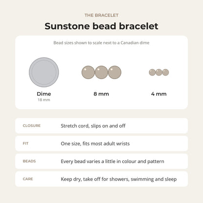 Sunstone Round Bracelet