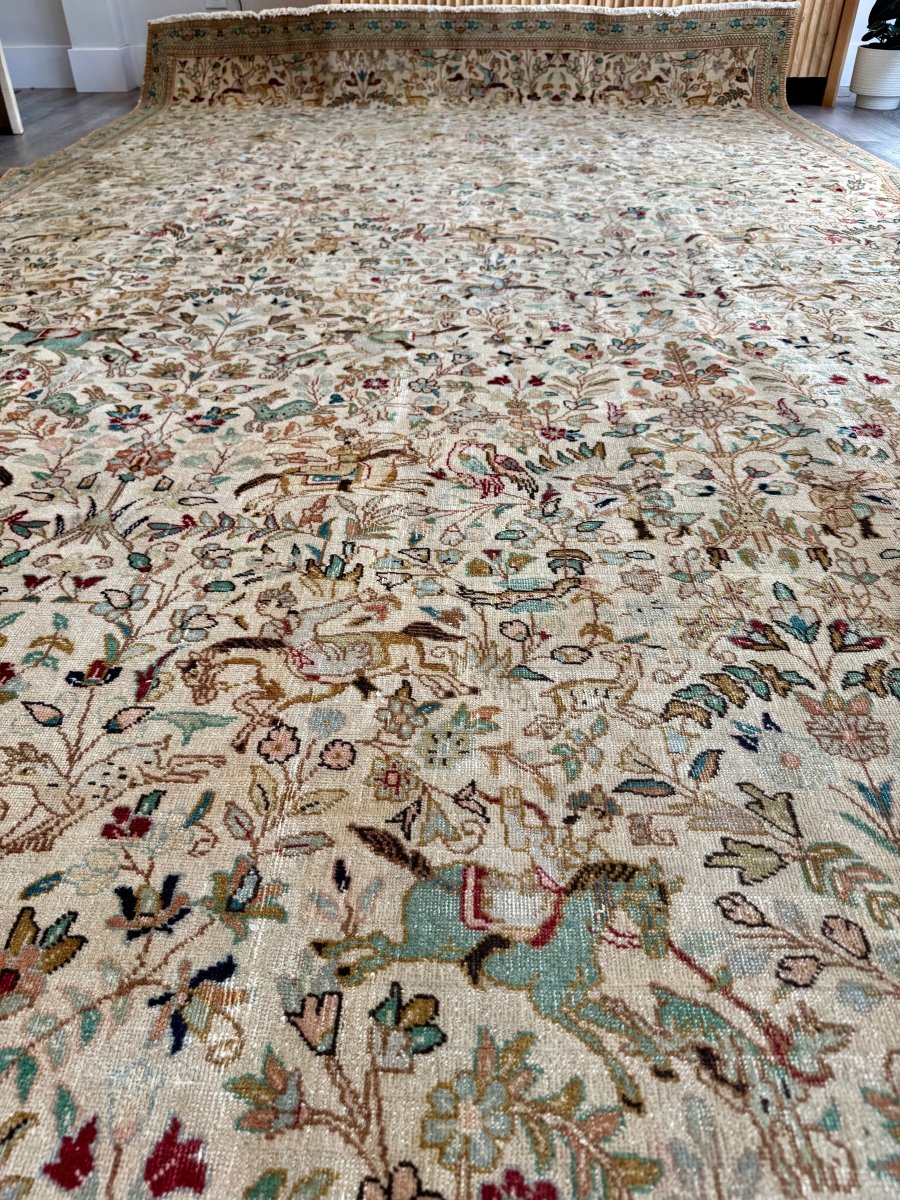 Tabriz Tabatabai Rug | 7' 4" x 13' 1"