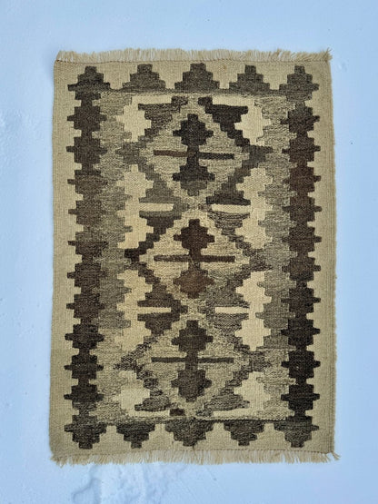 ON HOLD | Tiny Persian Qashqai Kilim | 2' 1" x 2' 11"