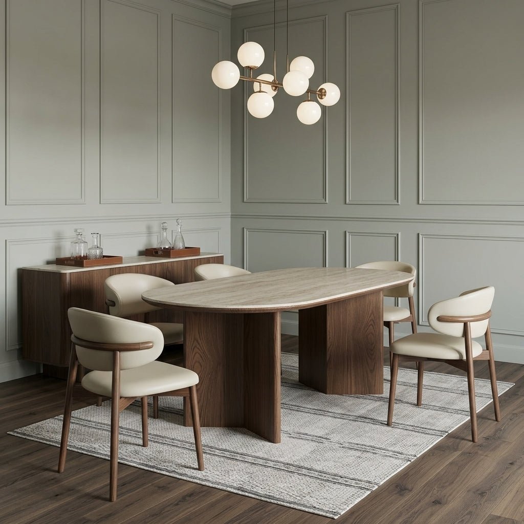 Tokyo Oval Dining Table and Chair Set