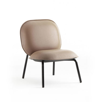 Tasca Lounge Chair & Ottoman<br> Eco Leather Fabric<br> Indoor Use