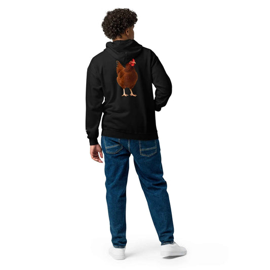 Rhode Island Red Unisex heavy blend zip bunny hug (hoodie)