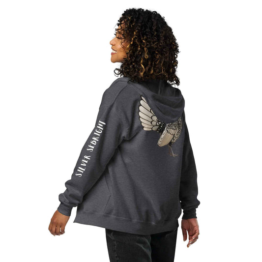 Silver Sebright Unisex heavy blend zip bunny hug (hoodie)