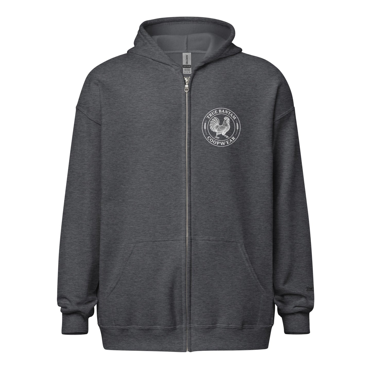 Retro Chicken Skeleton Unisex heavy blend zip hoodie