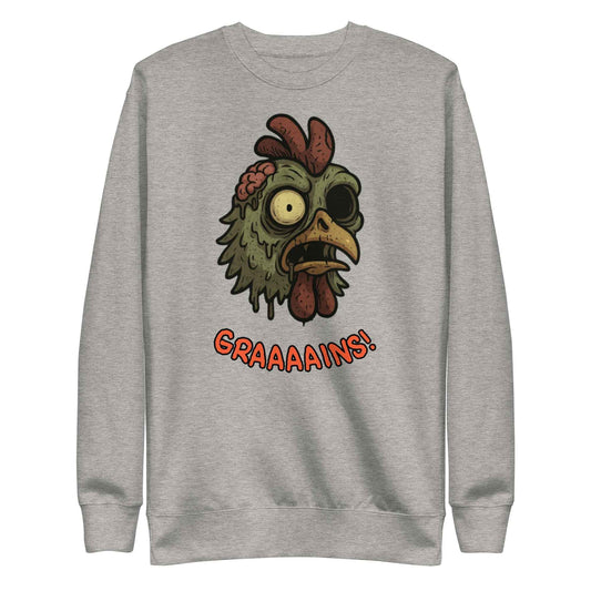 Halloween Zombie Chicken Unisex Premium Sweatshirt