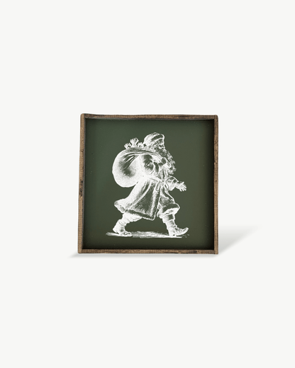 Vintage Santa - Framed Christmas Print - AURABAGS SHOP