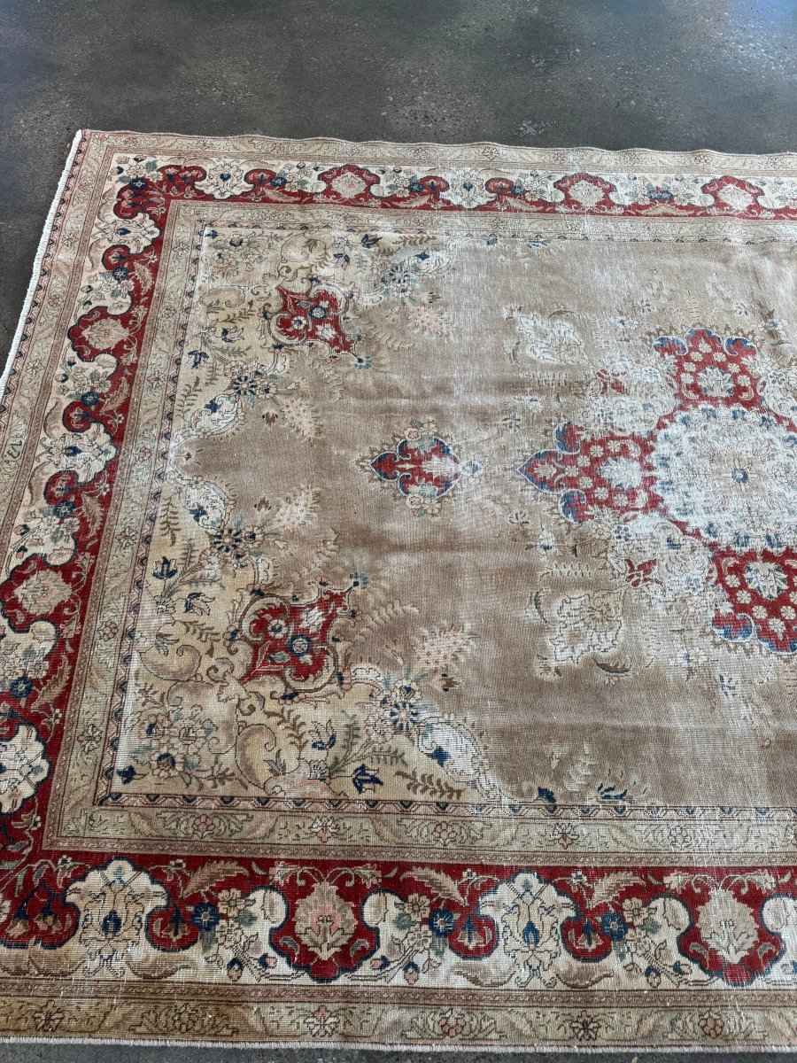 Vintage Tabriz Rug | 7' 5" x 11' 4"