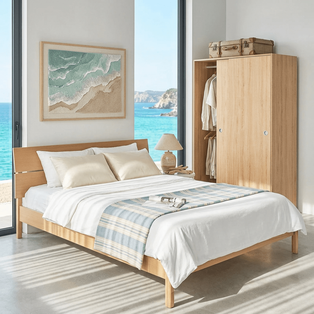 Vline Vienna Bedroom Combo: Sliding Wardrobe and Bed