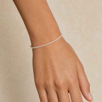 White Moonstone Bracelet - 2-3mm