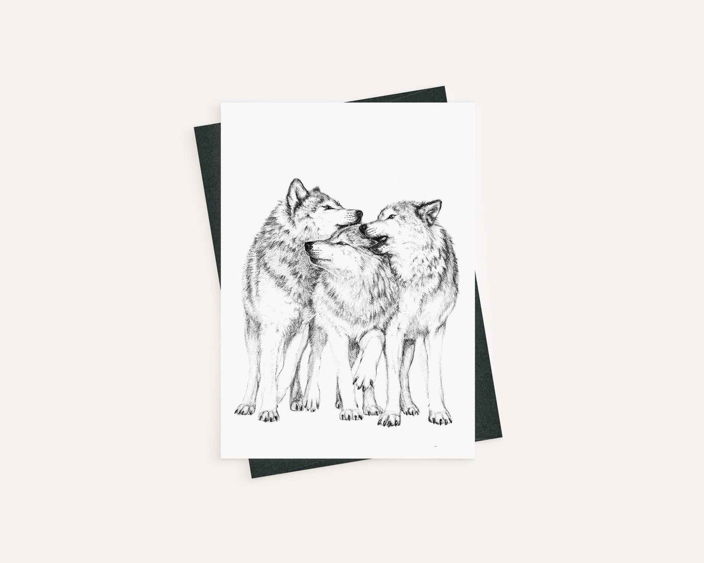 Wolf Pack - Greeting Card