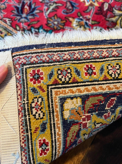 Wool and silk Qum rug|6’7”x4’6”