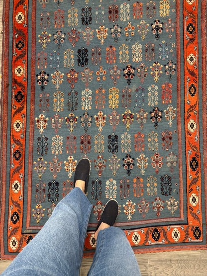 Zollanvari Gabbeh-Kilim | 4’ 2" x 6’ 3"